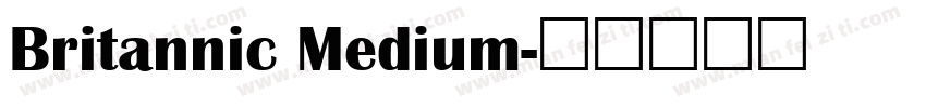 Britannic Medium字体转换